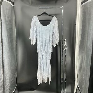 Asymmetrical White Dress